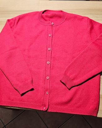 Cardigan donna rosso 