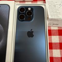 Iphone 15 Pro Blue Titanium + Magsafe Caricatore