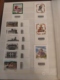 Francobolli Italia 2015 con codice a barre