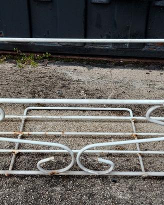 n.3 fioriere in ferro ricoperte bianche