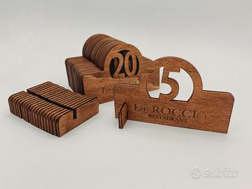 Segnatavoli segnaposto personalizzati numerati