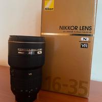 Nikkor Lens 16-35 f4G ED VR + Filtri Kase