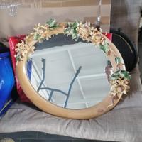 SPECCHIERA IN CERAMICA CON GIRASOLI