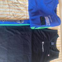 Completo t-shirt + felpa Champion