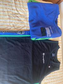 Completo t-shirt + felpa Champion