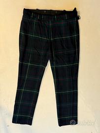 Polo Ralph Lauren pantalone lana tartan verde