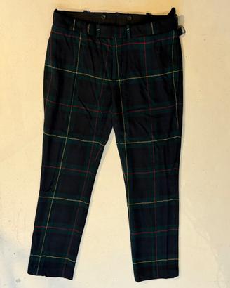 Polo Ralph Lauren pantalone lana tartan verde