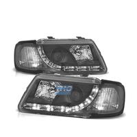 FARI AUDI A3 8L 96-00 LUCE DIURNA FONDO NERO