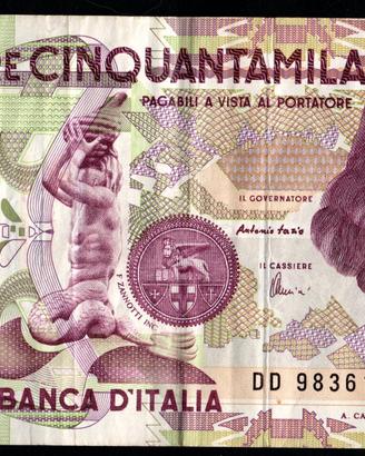 ITALIA 1997-Banconota 50000 lire Bernini 2° #YEU