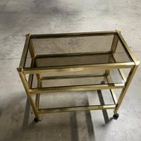 Carrello in ottone porta TV 