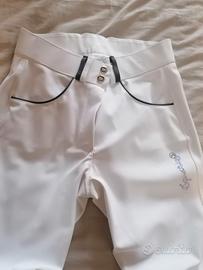 pantaloni equitazione equestrian bianchi full grip