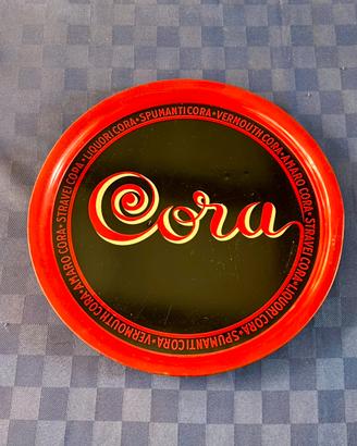 Vassoio Vintage CORA Latta Litografata anni 60