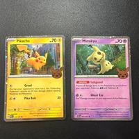 Pikachu e mimikyu pokemon halloween set holo ing