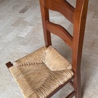 12 sedie rusticone paglia