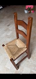 12 sedie rusticone paglia