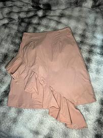 Gonna asimmetrica rosa HPM - taglia S.