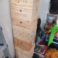  2 casse di legno per vino 
