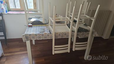 Tavolo+4 sedie+mobile