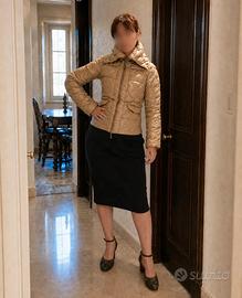 Piumino Pinko originale in piuma beige dorato 