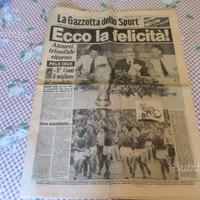 Gazzetta dello sport 1982 Ecco la felicità