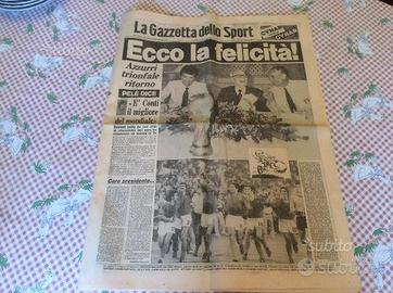 Gazzetta dello sport 1982 Ecco la felicità