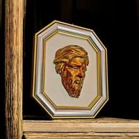 Quadro con volto di cristo argento 1000