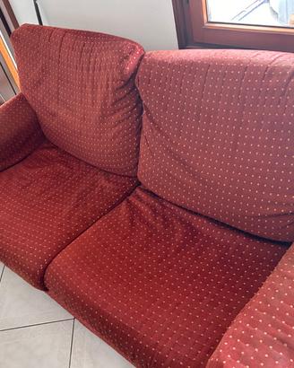 Divano rosso due posti