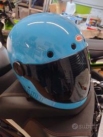 CASCO BELL BULLITT RETRO BLUE XL USATO + VISIERA