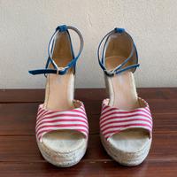 Zeppe estive blu e rosse n. 37