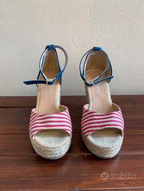 Zeppe estive blu e rosse n. 37