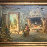 Olio su tela Mario Fattori