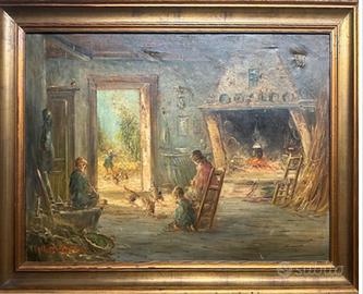 Olio su tela Mario Fattori