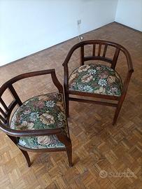 coppia poltroncine vintage