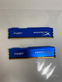 Memoria ram Pack Da 2 HYPERX 4 GB  Ddr3-1600 MHz