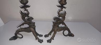 candelabri in bronzo 