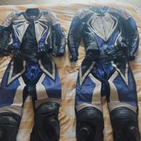 tuta tute in pelle Blu bianco nero tschul 48 e 38