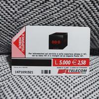 scheda Telefonica Telecom 