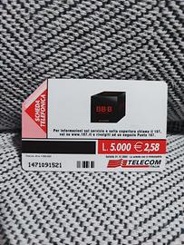scheda Telefonica Telecom 