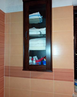 mobile bagno completo di vetrina 