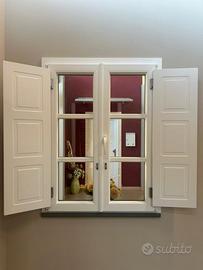 Finestra 2 ante pvc con scuretti