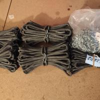 Elastici tenditelo in gomma con ganci in acciaio