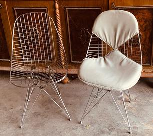 4 Sedie Knoll - Wire Chair DKR (Originali 1970)