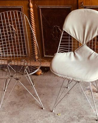 4 Sedie Knoll - Wire Chair DKR (Originali 1970)