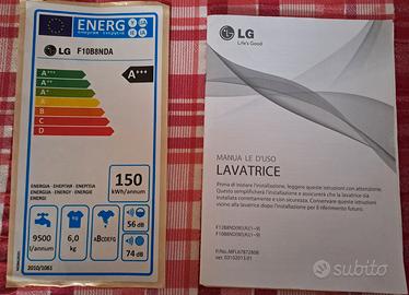 Lavatrice LG A+++ sistema di lavaggio intelligente