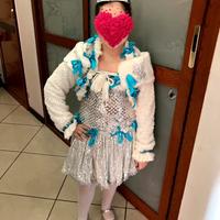 VESTITO CARNEVALE PATTINATRICE SUL GHIACCIO