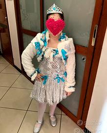 VESTITO CARNEVALE PATTINATRICE SUL GHIACCIO