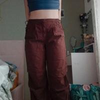 pantaloni parachute bershka