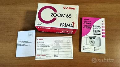 Canon Prima Zoom 65 - Solo scatola e libretto