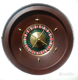 Roulette in legno anni 80' radica Bi-Ass giochi