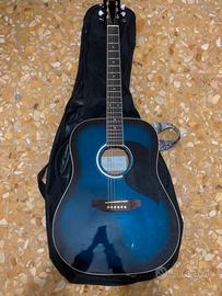 chitarra acustica eko ranger 6 sunburst blue